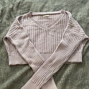 Aeropostale V-Neck Cropped Sweater